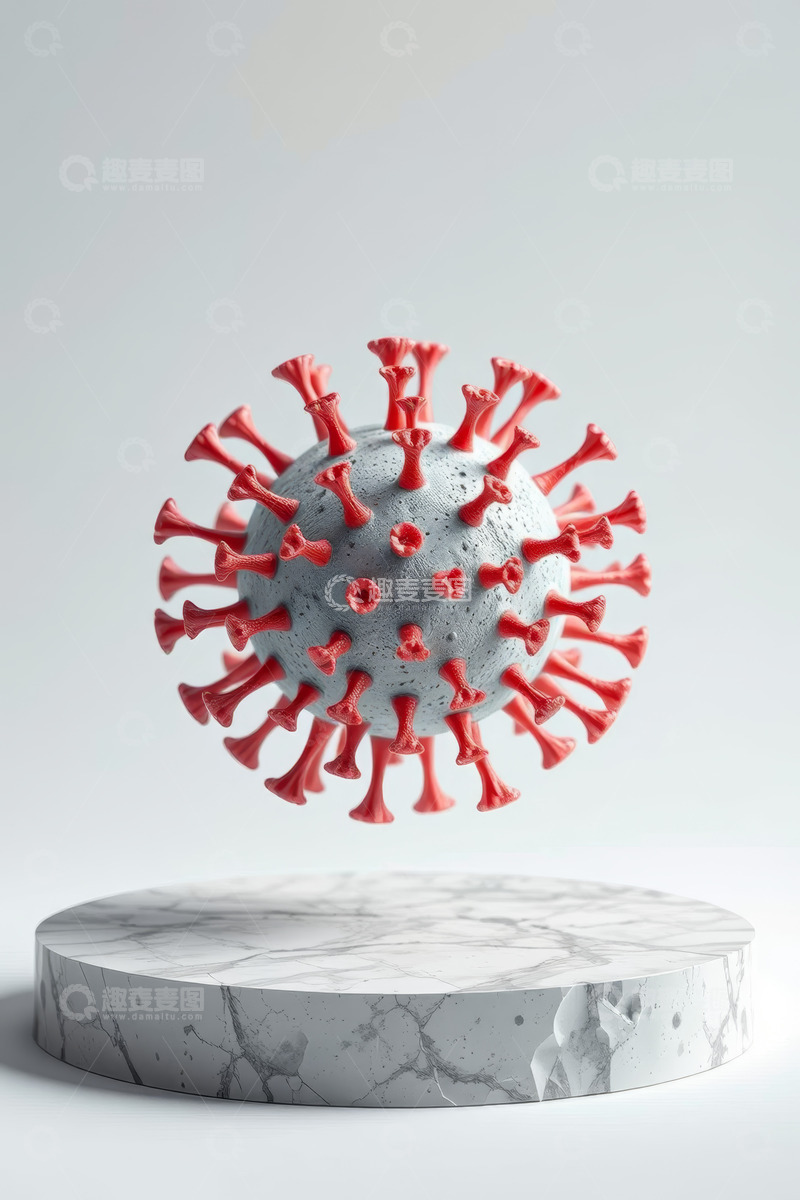 高清大图下载【趣麦麦图】病毒3D模型展示