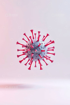 三维渲染病毒微观模型