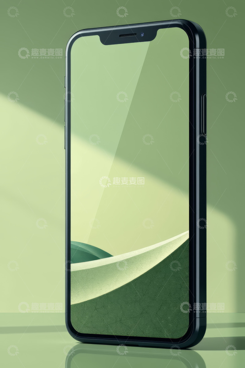 高清大图下载【趣麦麦图】黑色智能手机展示