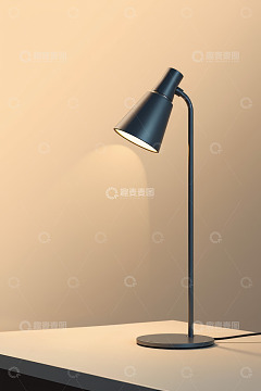 简约现代黑色台灯静物