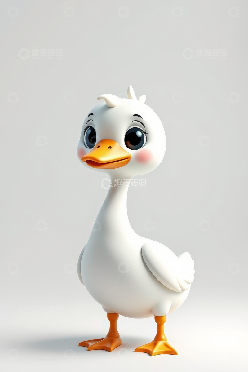 高清大图下载【趣麦麦图】可爱卡通鸭子形象
