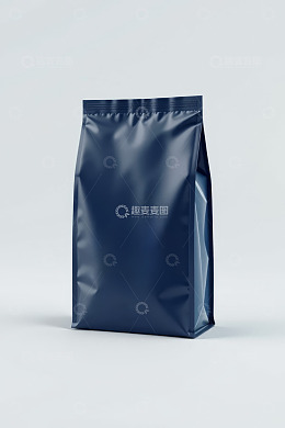 蓝色自立袋包装设计素材