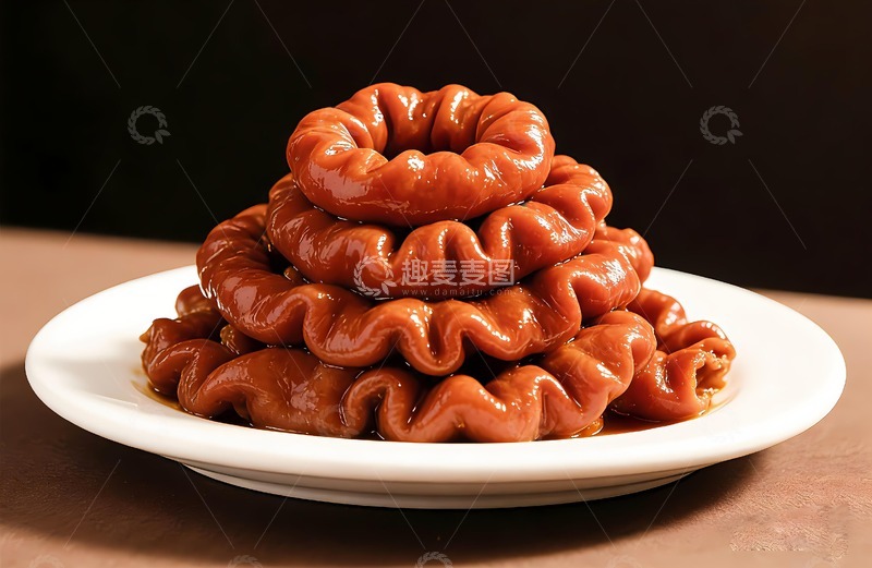 高清大图下载【趣麦麦图】一盘诱人的卤肥肠