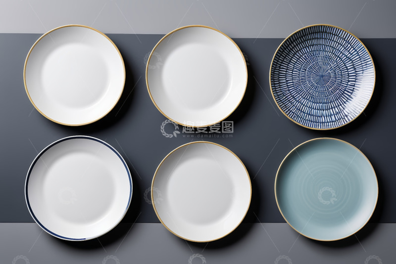 高清大图下载【趣麦麦图】多款精美盘子组合展示