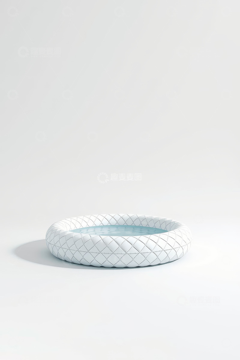 高清大图下载【趣麦麦图】白色圆形编织水池