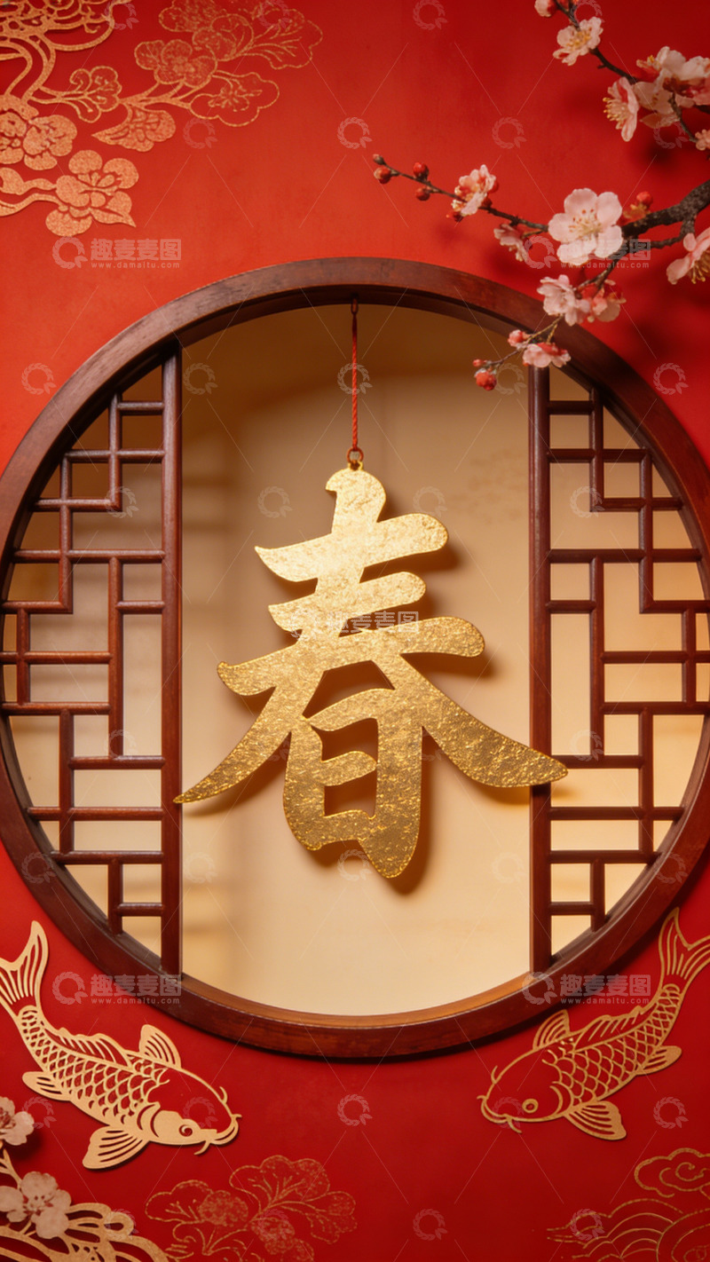 高清大图下载【趣麦麦图】新春佳节喜庆装饰设计素材