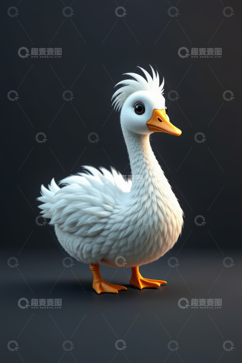 高清大图下载【趣麦麦图】卡通鸭子静态素材