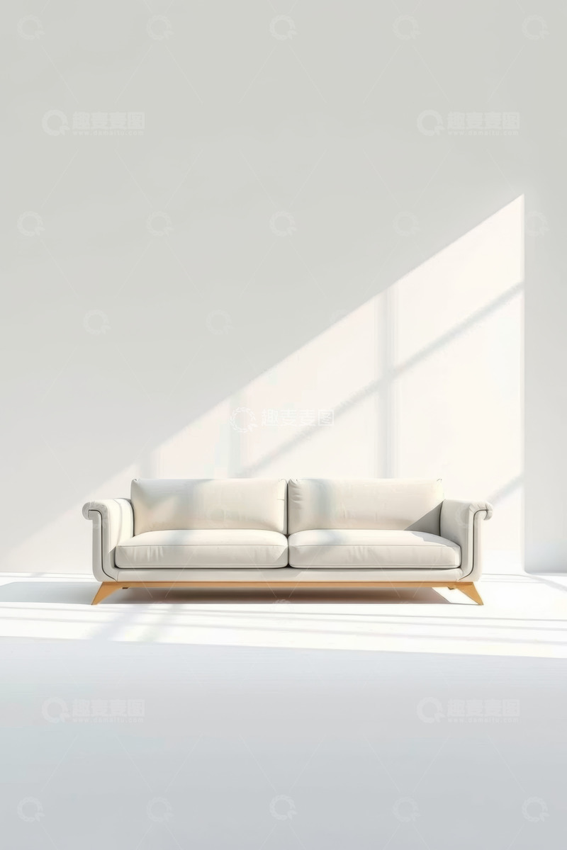 高清大图下载【趣麦麦图】简约现代室内沙发场景