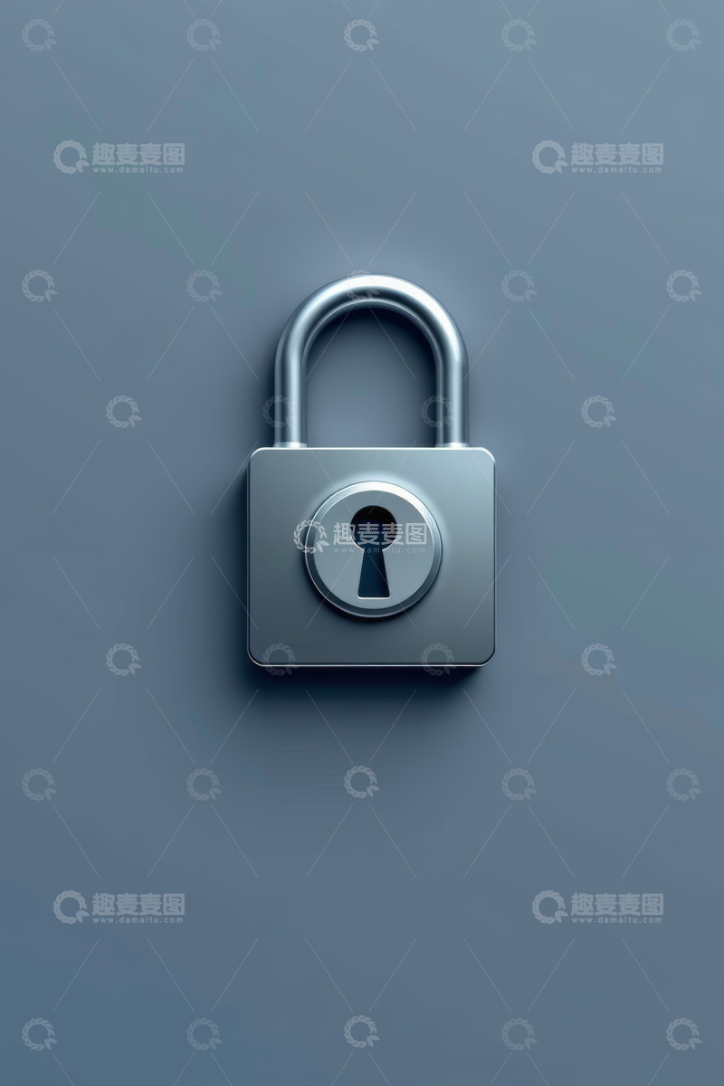 高清大图下载【趣麦麦图】金属挂锁特写素材