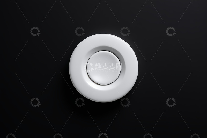 高清大图下载【趣麦麦图】圆形白色开关特写
