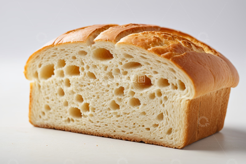 高清大图下载【趣麦麦图】松软多孔的切片面包特写