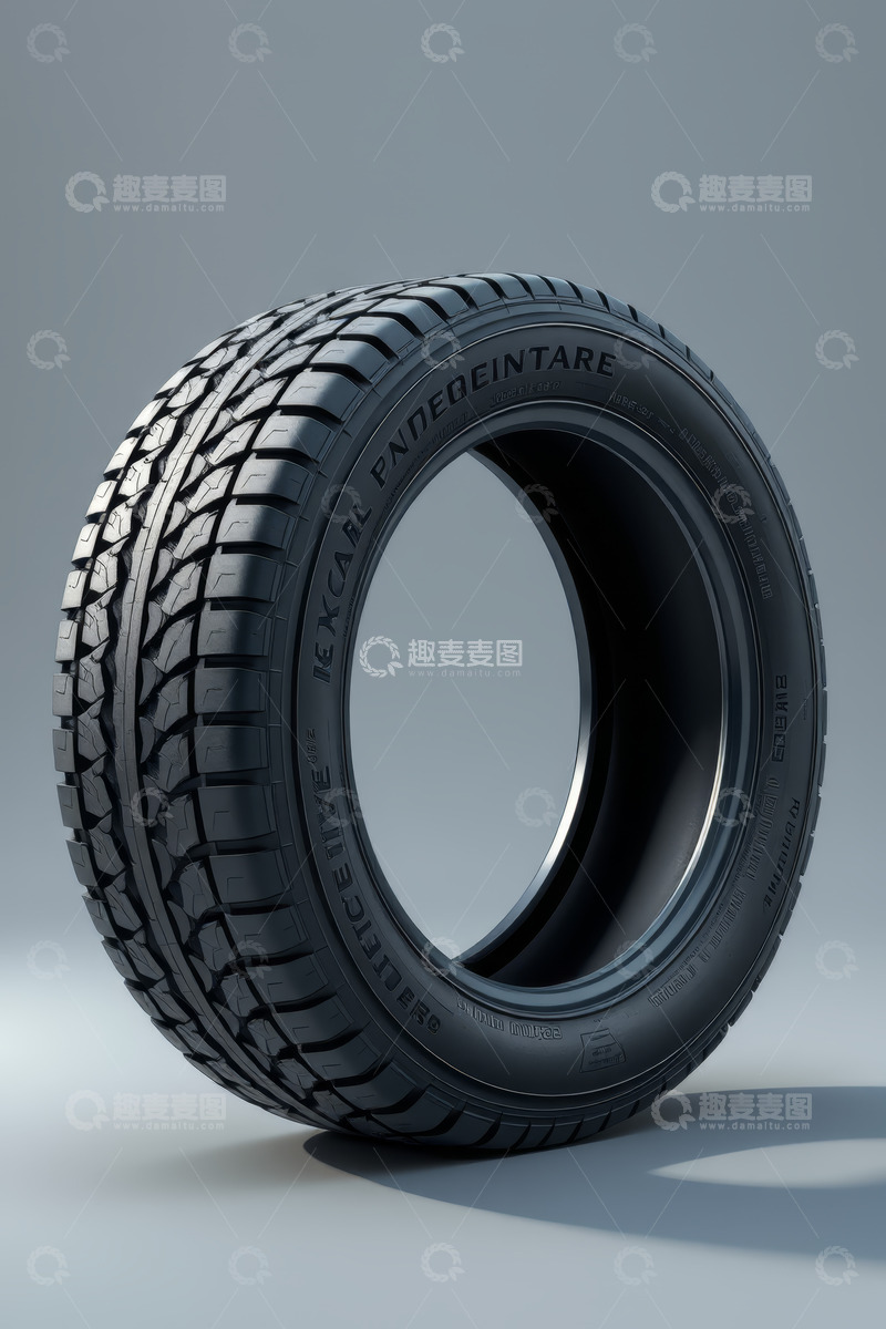 高清大图下载【趣麦麦图】黑色汽车轮胎特写