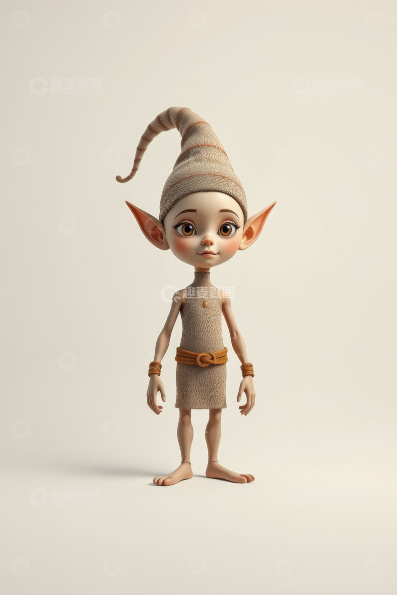 高清大图下载【趣麦麦图】卡通小精灵角色形象