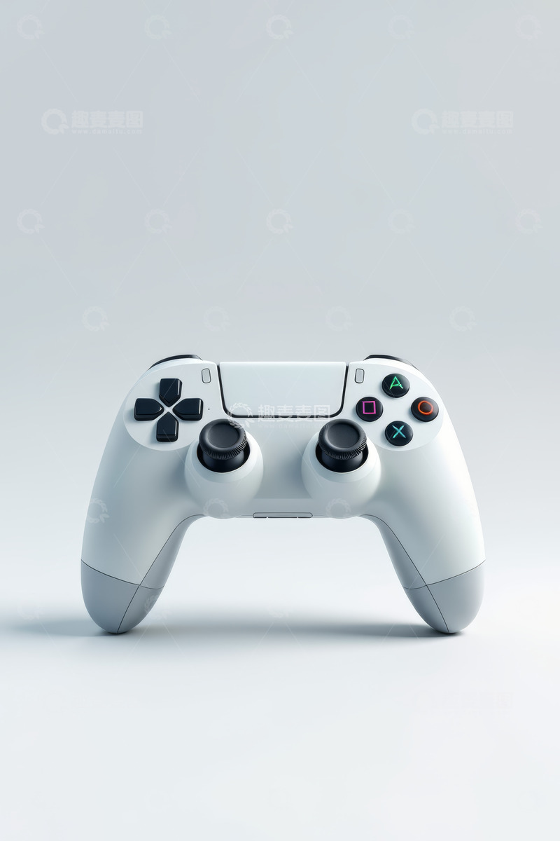 高清大图下载【趣麦麦图】白色游戏手柄特写