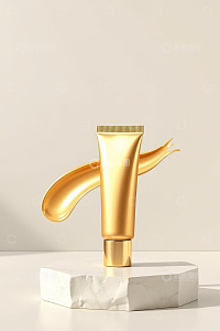 金色化妆品软管产品展示