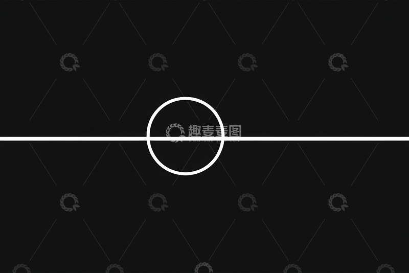 高清大图下载【趣麦麦图】黑白简约线条圆形图形设计