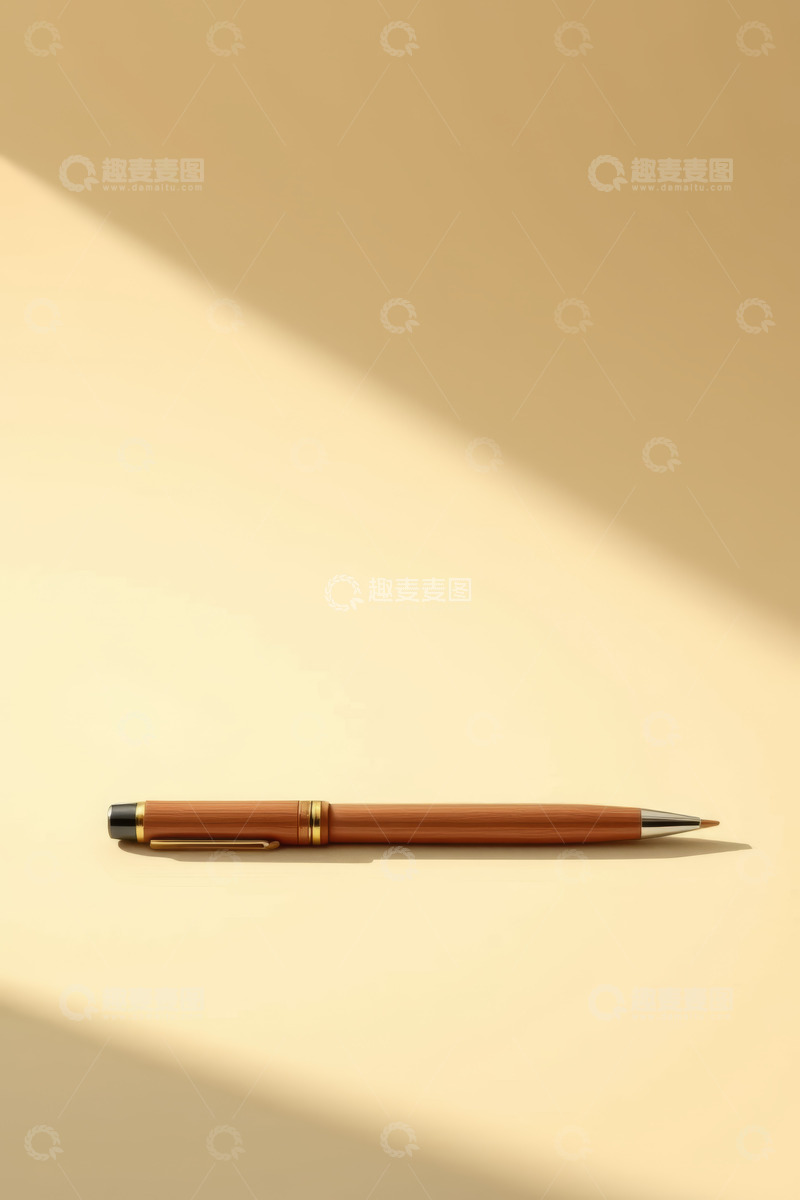 高清大图下载【趣麦麦图】棕色钢笔特写素材