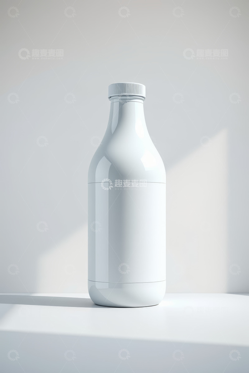 高清大图下载【趣麦麦图】白色瓶子产品展示