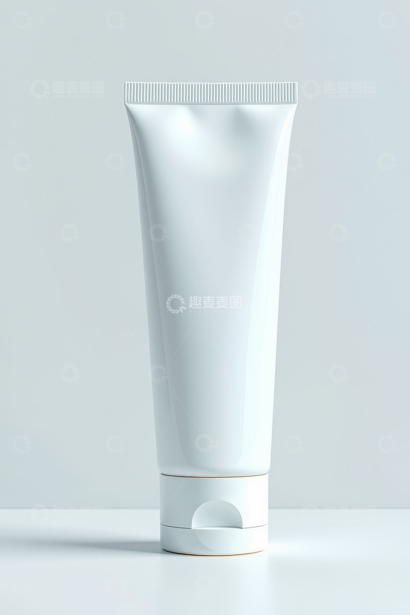 高清大图下载【趣麦麦图】白色化妆品软管产品特写