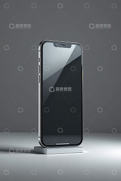 黑色智能手机展示图