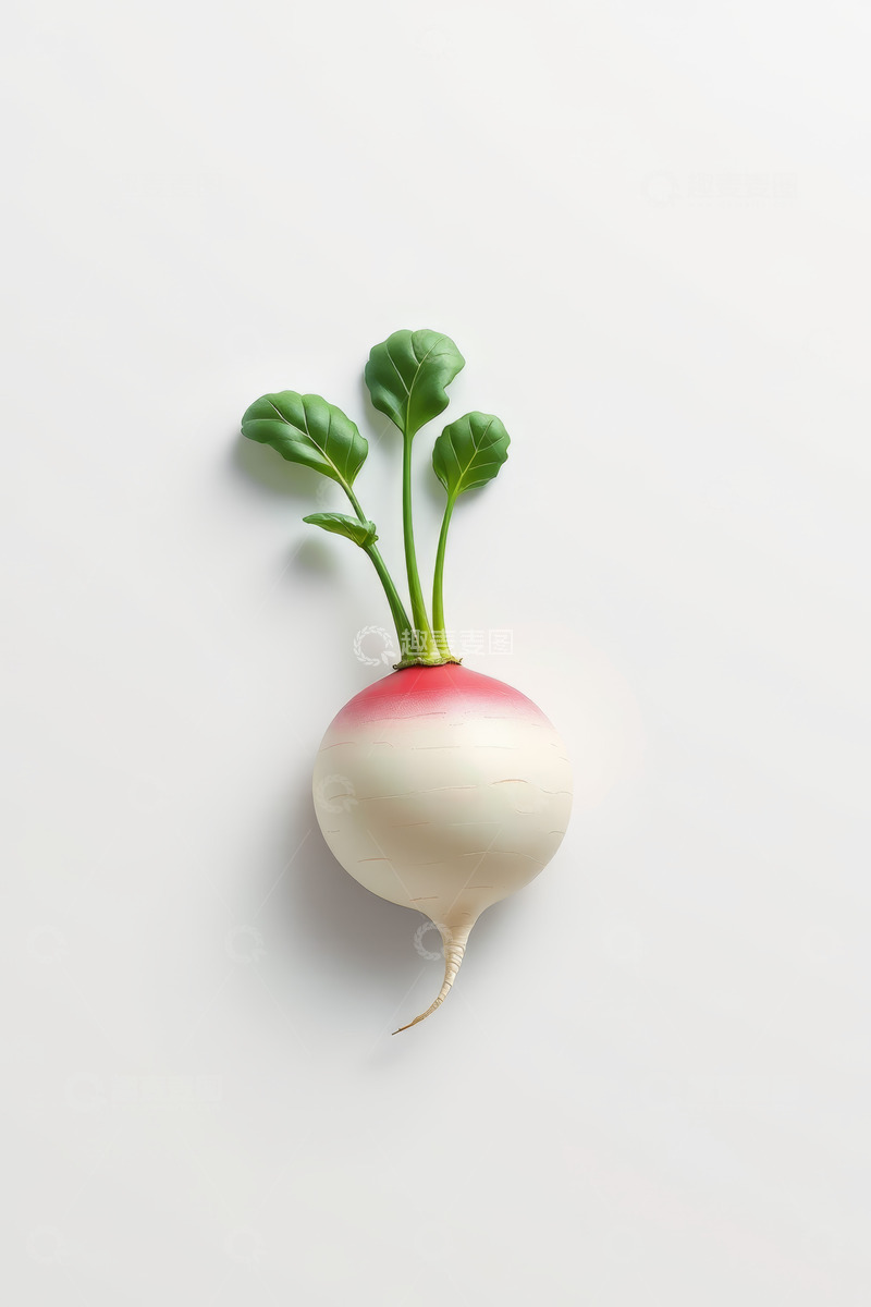 高清大图下载【趣麦麦图】红白相间萝卜特写