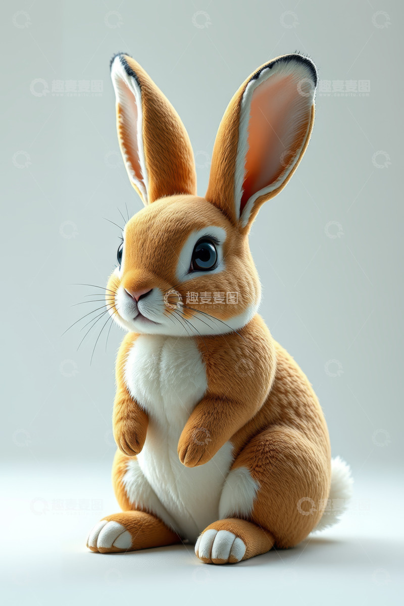 高清大图下载【趣麦麦图】可爱卡通兔子形象素材