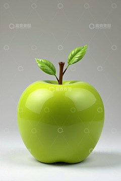 绿色苹果特写