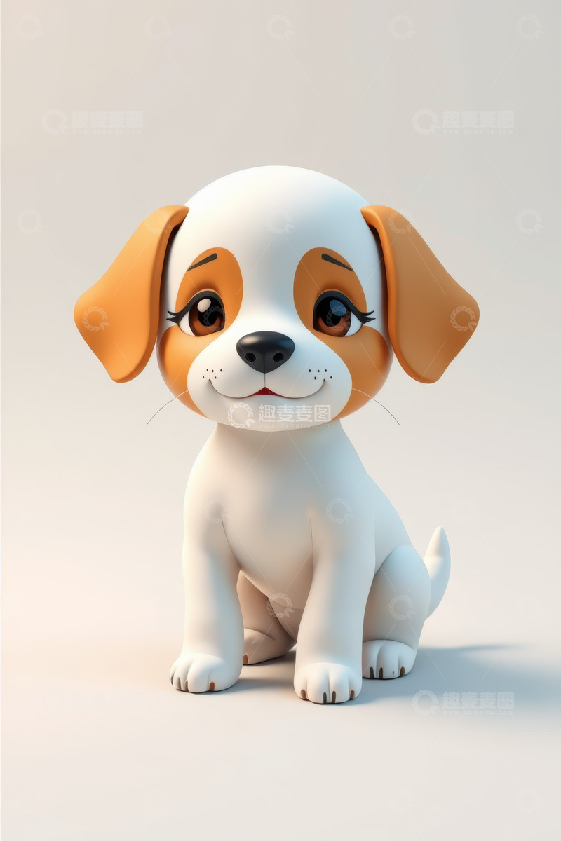 高清大图下载【趣麦麦图】可爱卡通小狗形象素材