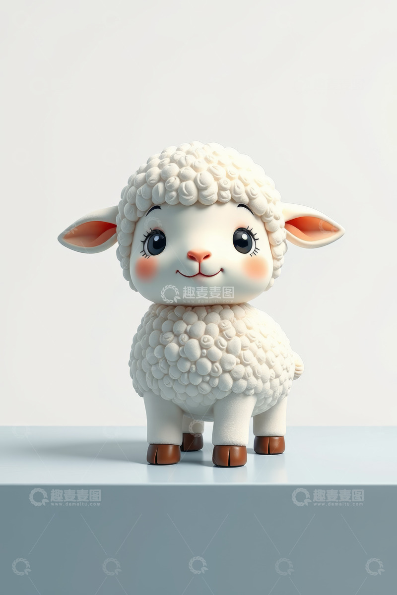 高清大图下载【趣麦麦图】可爱卡通绵羊形象