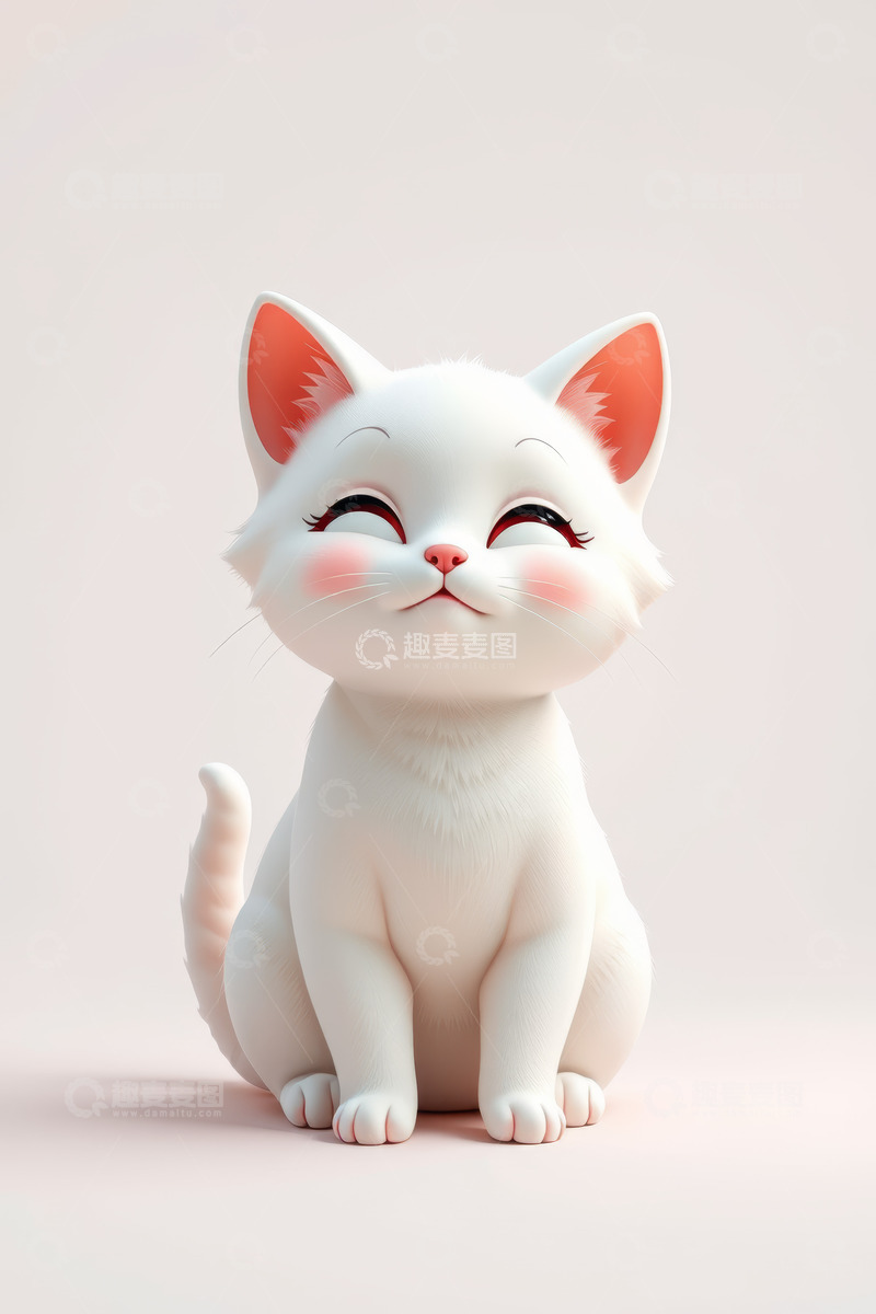 高清大图下载【趣麦麦图】可爱卡通小猫形象素材