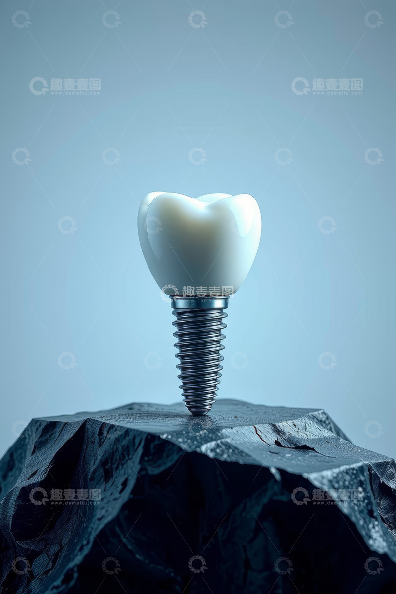 高清大图下载【趣麦麦图】种植牙特写素材