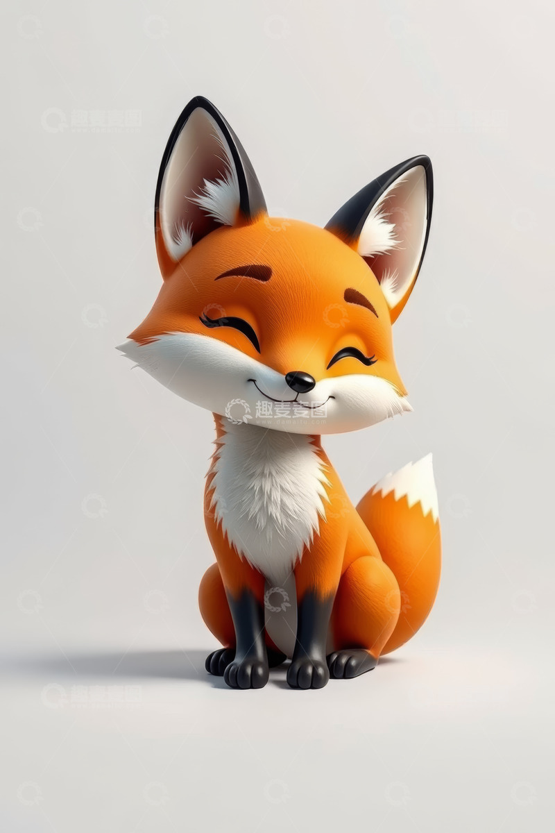 高清大图下载【趣麦麦图】可爱动画狐狸形象素材