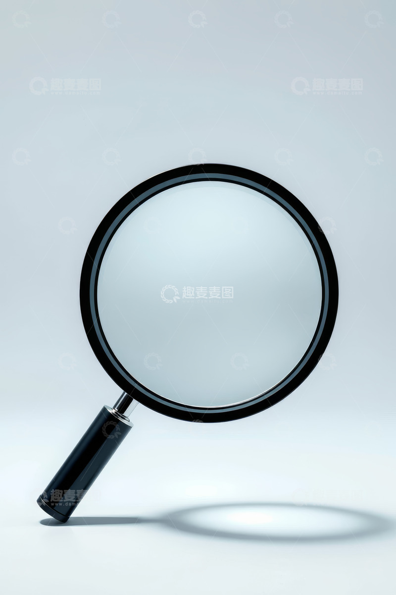 高清大图下载【趣麦麦图】黑色放大镜特写