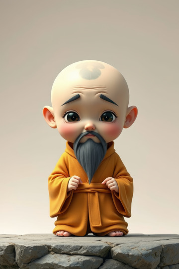 卡通小和尚形象素材
