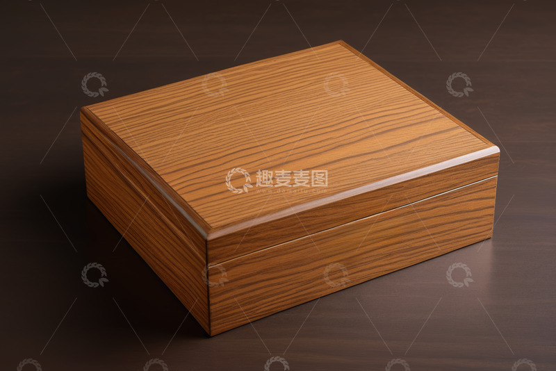 高清大图下载【趣麦麦图】木质收纳盒特写