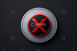 红色叉号标志按钮