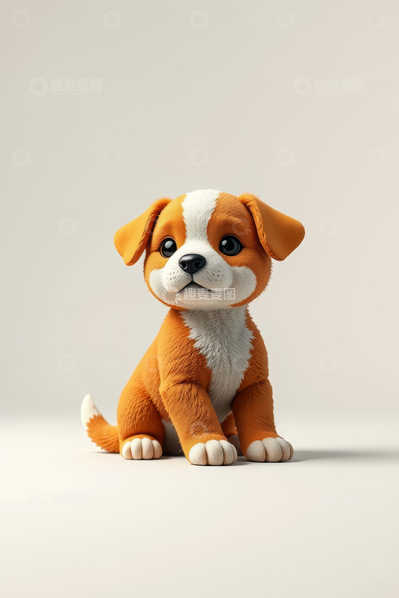 高清大图下载【趣麦麦图】可爱动画小狗静态素材