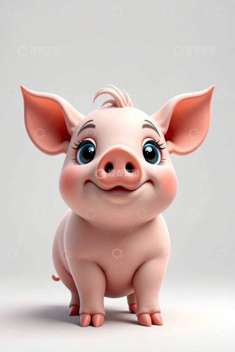 高清大图下载【趣麦麦图】可爱卡通小猪形象素材