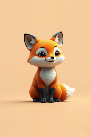 可爱卡通狐狸形象素材