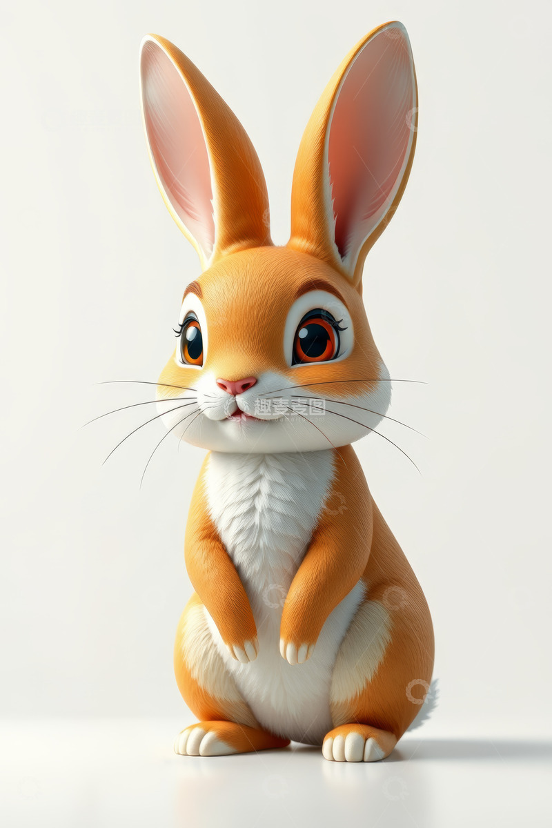 高清大图下载【趣麦麦图】可爱卡通兔子形象素材