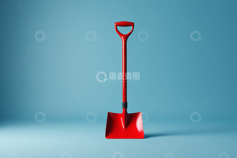 高清大图下载【趣麦麦图】红色园艺铲特写