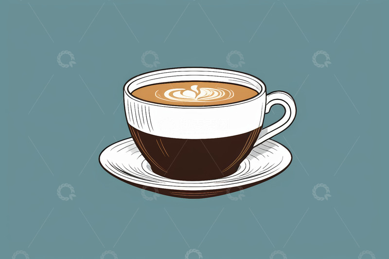 高清大图下载【趣麦麦图】手绘风格咖啡杯插画素材