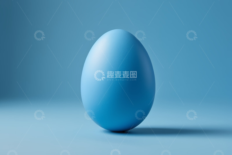 高清大图下载【趣麦麦图】蓝色鸡蛋静物特写