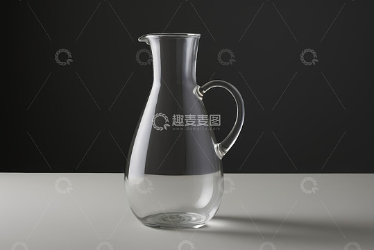 透明玻璃水壶静物展示