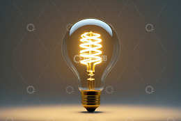 发光灯泡特写素材