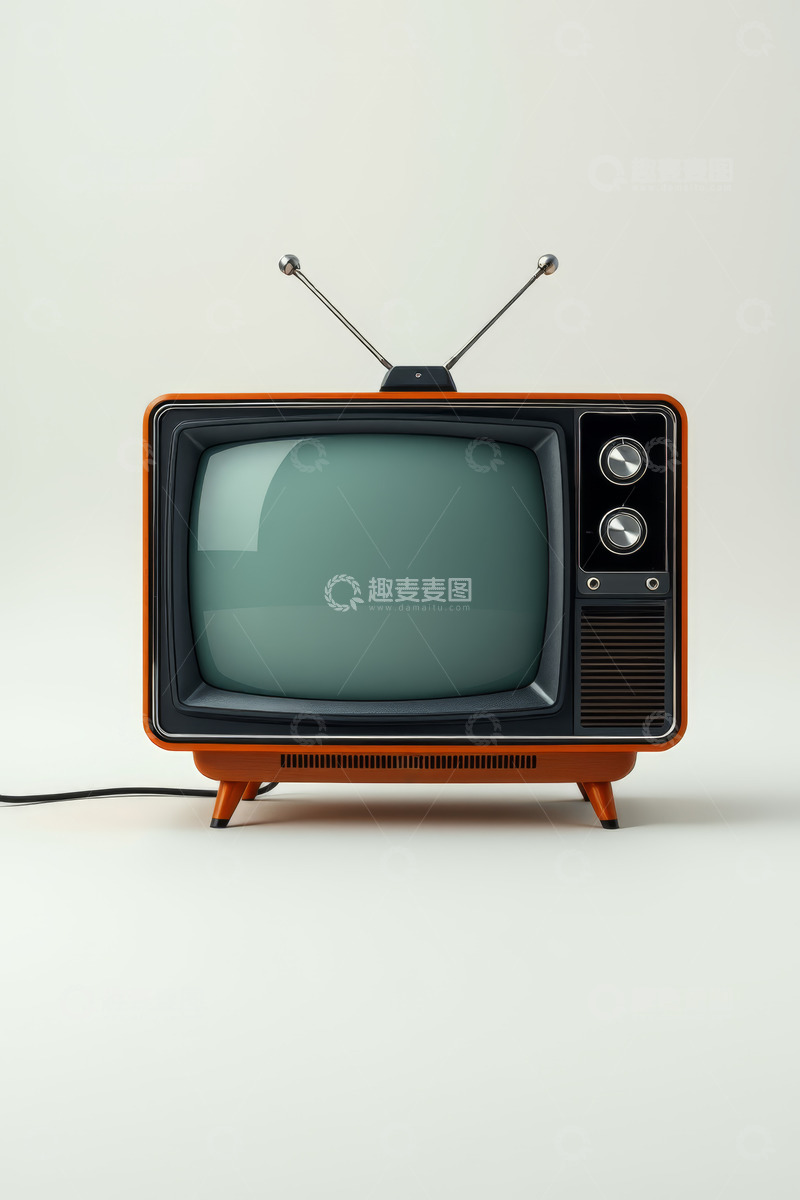 高清大图下载【趣麦麦图】复古电视机静物特写