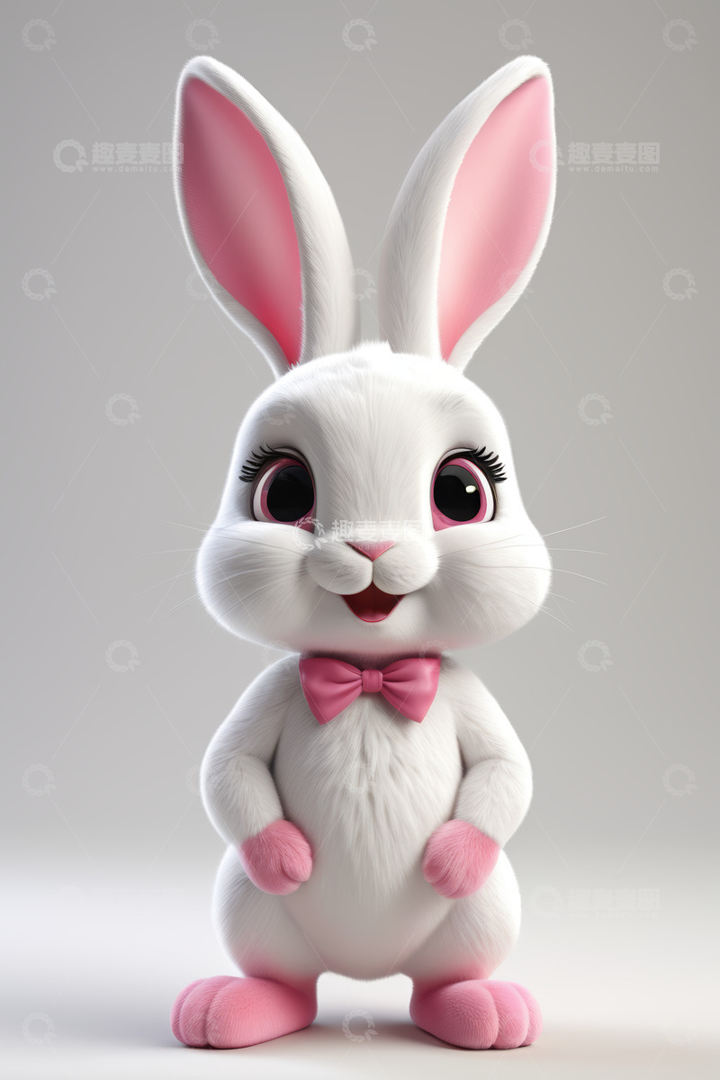 高清大图下载【趣麦麦图】可爱动画兔子形象