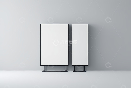 空白广告牌展示