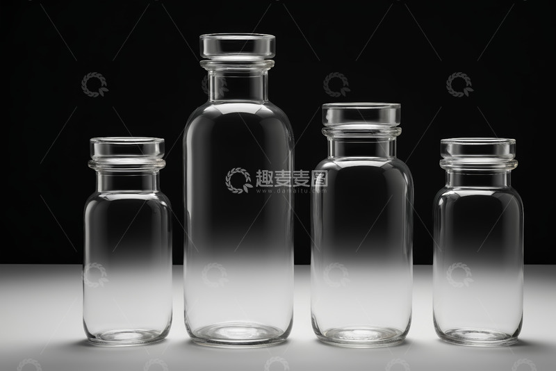 高清大图下载【趣麦麦图】透明玻璃瓶特写