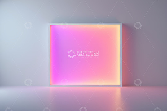 发光方形现代背景素材